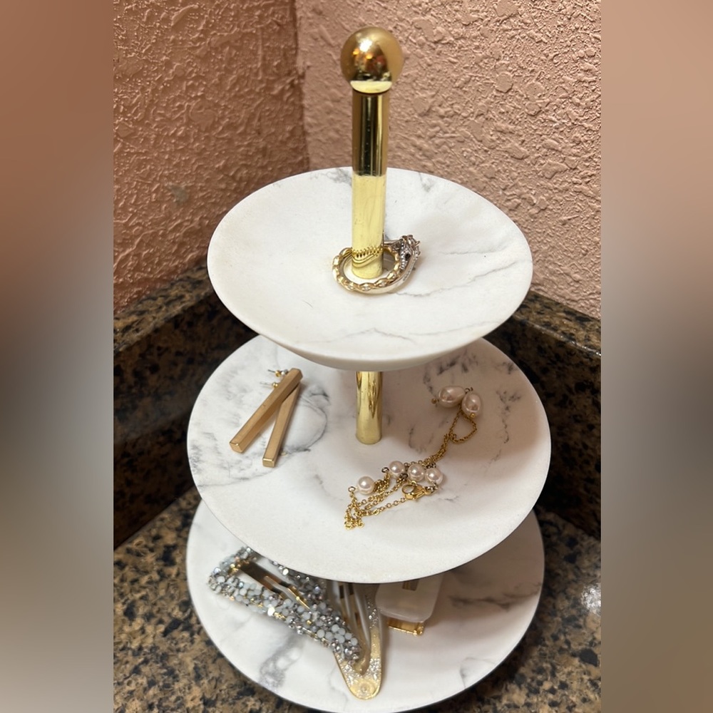 Marble Stacked Ring Dish